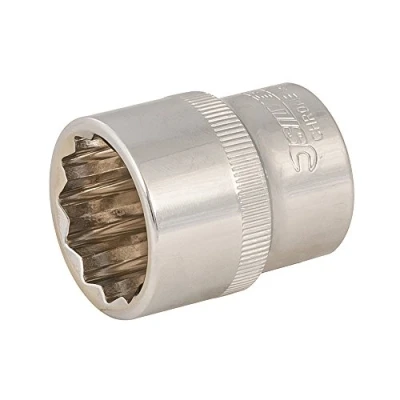 Image of Silverline Tools 519965 Socket With 1/2 Inch Drive Metric, Silver, 23 mm, Set of 12