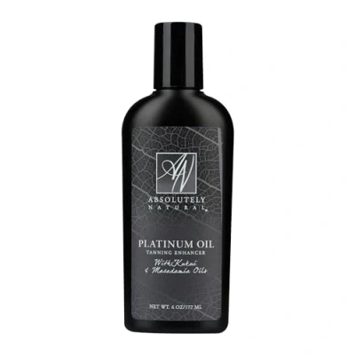 Image of Absolutely Natural Platinum Dark Tanning Oil Organic Suntan Lotion with Bronzer for Outdoors &amp; Massages Rose Hips Aloe 6 Oz