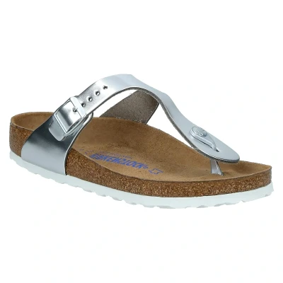 Image of Birkenstock Gizeh BS Soft Footbed Natural Leather Unisex Toe Post Sandals