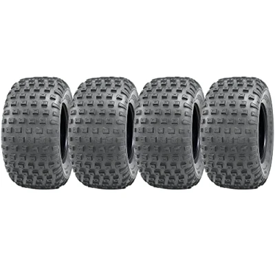 Image of 145/70 6 Knobby ATV Tyres Quad Trailer, 50cc 90cc 110cc, 75kgs Wanda (Set of 4)