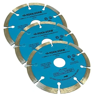 Image of 115mm Diamond Cutting Disc/Blade Segmented Thin Profile Fast (PACK OF 3)