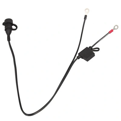 Image of OptiMate OM O02 12V Bike and Car Socket Connector Male Black/red