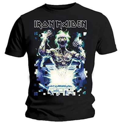 Image of Rockoff Trade Men&#039;s Iron Maiden Speed of Light T Shirt, Black, X Large
