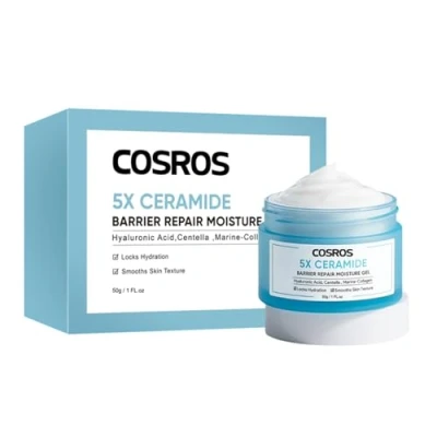 Image of Barrier Repair Cream, Hyaluronic Acid 5x Ceramide Daily Moisturizer Face Cream for All skin Types,Deep hydration,Revitalize gentle and improve texture