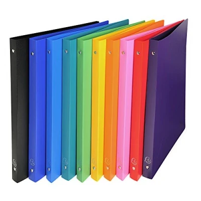 Image of Exacompta ref. 51199E 1 flexible OPAK binder 4 round rings, diameter 15 mm Spine 20 External dimensions: 32 x 25 cm A4 file format 10 random colors