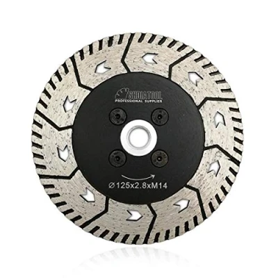 Image of SHDIATOOL Diamond Cutting Grinding Disc 5 Inch / 125mm Dual Blade Saw for Granite Marble Concrete