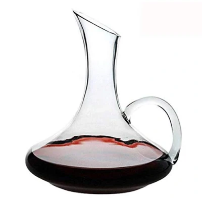 Image of Crystal Red Wine Decanter 100% Hand Blown Lead Free Glass Carafe Gift