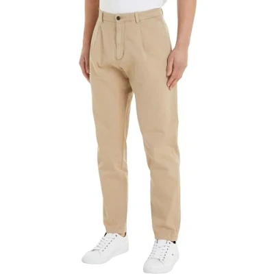 Image of Tommy Hilfiger Men Chino Chelsea 1Plt Chinolino GMD Woven Pants, Beige, 33/32