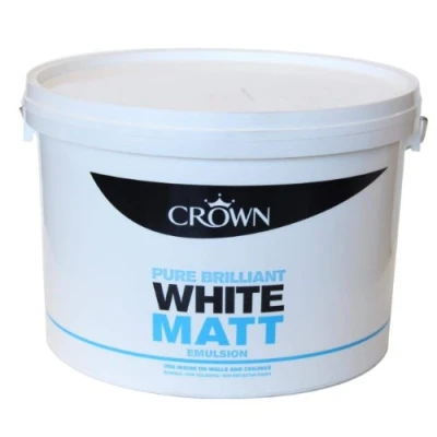 Image of CROWN Emulsion Brilliant White 10 Litre Matt