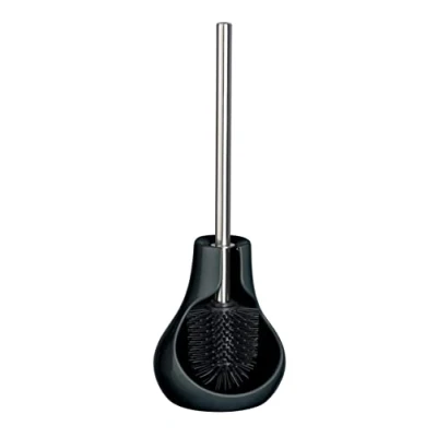 Image of WENKO Ceramic Toilet Set Drop Neo Black, 40 x 13.5 14 cm