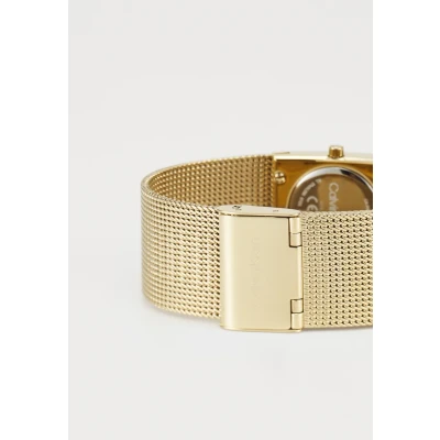 Image of Calvin Klein Two Hand Quartz Movement Watch for Women CK Pulse Collection with Gold Colored Stainless Steel Mesh Bracelet 25100136