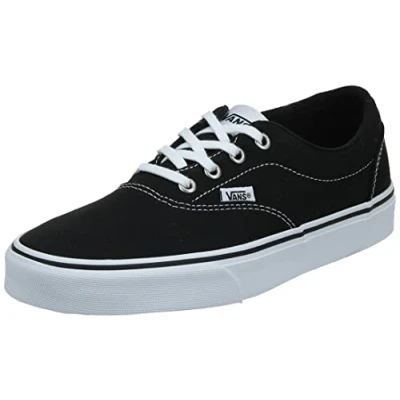 Image of Vans Unisex Kid&#039;s Doheny Trainers, (CANVAS) BLACK/WHITE*2 UK