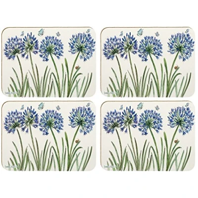 Image of Emma Ball &quot;Caroline Cleave Agapanthus Placemats Set of 4