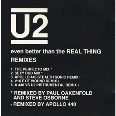 Image of U2 Even Better Than The Real Thing Remixes 1992 UK CD single CREAL2