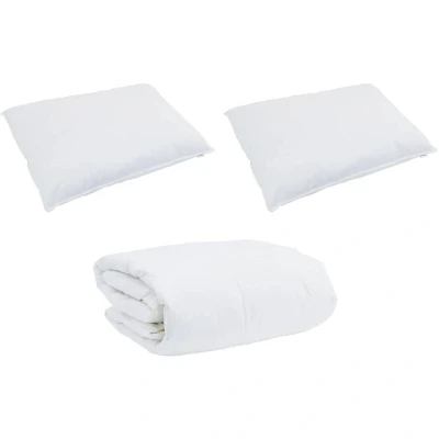 Image of Vidaxl Winter Duvet Other with Pillow 3 pcs White 240 x 200 cm Down