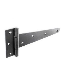 Image of Tee Hinges Heavy Black (Pair) 450mm (18&quot;)