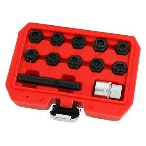 Image of Neilsen 12pcs Alloy Wheel Lock Nut Remover Installer Compatible with Mercedes Benz