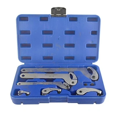 Image of Adjustable Hook and Pin Wrench Spanners C Spanner 35mm 120mm 6pc Set