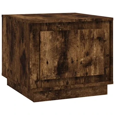 Image of vidaXL Coffee Table Dining Accent End Smoked Oak Engineered Wood