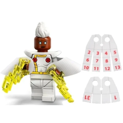 Image of LEGO Marvel Series 2 Minifigure: Storm Minifigure with Calendar Man Capes Superheroes 71039