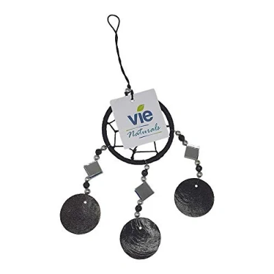 Image of VIE Naturals Capiz Dream Catcher, No Feathers, 6cm, Black