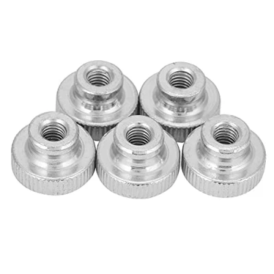 Image of M3 M4 M5 M6 M8 M10 Nickel Plated Carbon Steel Hand Tighten Knurled Thumb Nuts Handle With Nuts(M6（5pcs）)