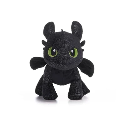 Image of How To Train Your Dragon Movie 10&quot; (25cm) Toothless Soft Plush Toy