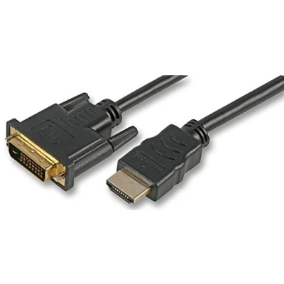 Image of Pro Signal PSG90893 HDMI Male to DVI D Lead, 0.5m Black
