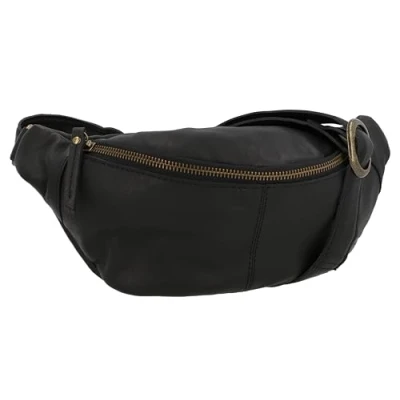 Image of Gusti Ladies&#039; Bum Bag Men Leather Small Cillian Belt Hip Black