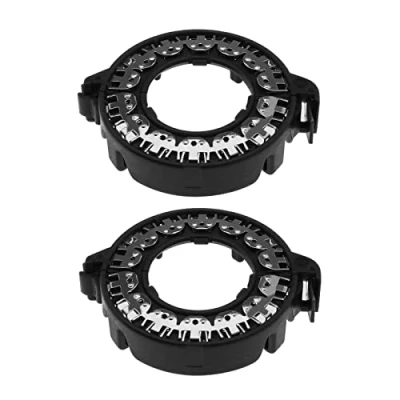 Image of Be In Your Mind 2x HID Headlight Bulb Retainer Bulbs Lampholder Adapter Base Bracket Mounting Xenon Support for D1S D2S D3S D4S Black