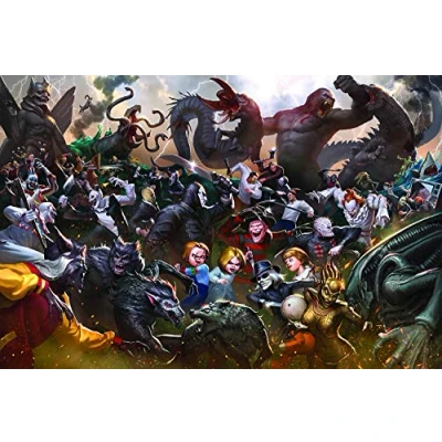 Image of Fright Fight Horror Movie Villain Inspired 1000 Piece Jigsaw Puzzle