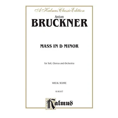 Image of Mass in D Minor: Satb with Soli (Latin Language Edition) (Kalmus