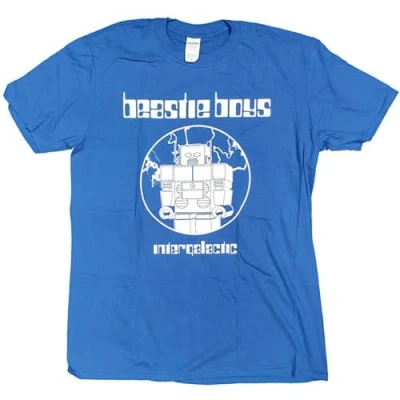 Image of The Beastie Boys Men T Shirt Intergalactic Hip Hop Rap Size S Blue