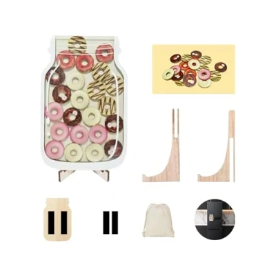 Image of Reward Jar magnetic,Smiley Face Behavior For Kids,Reward With Stars,reward jars children Motivate Good Boys And Girls (2 PCS) (1PCS Donut)