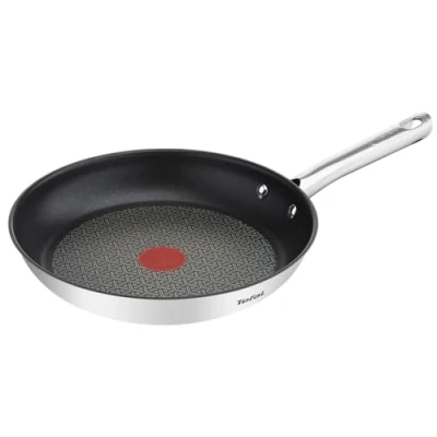 Image of Tefal A70408 Duetto Sealed Stainless Steel Frying Pan for Induction 32 cm