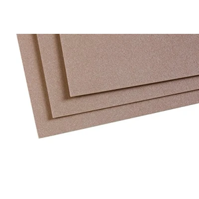 Image of Clairefontaine Ref 197013C Pastelmat Card Sheets (Pack of 5 Sheets) 360gsm 24 x 32cm Brown Colour Specially Formulated For Use With Pastels