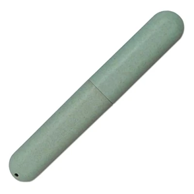 Image of Dental Aesthetics Eco Wheat Straw Toothbrush Travel Case x 1 (Green)