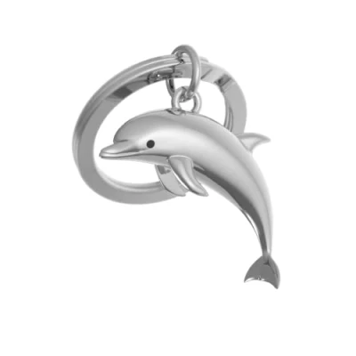 Image of O meta[l]morphose METALMORPHOSE MTM145 01 Dolphin Keyring, silver, One Size