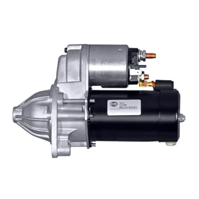 Image of 3610023160, 3610023165 Starter motor HELLA 8EA 011 610 911 12V 1,2kW 8 77mm HYUNDAI: Coupe II, Matrix