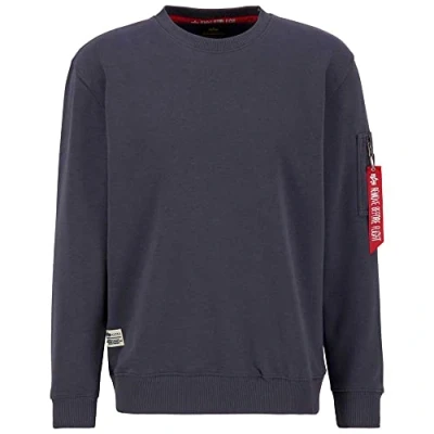 Image of Alpha Industries USN Blood Chit Sweatshirt for Men Greyblack