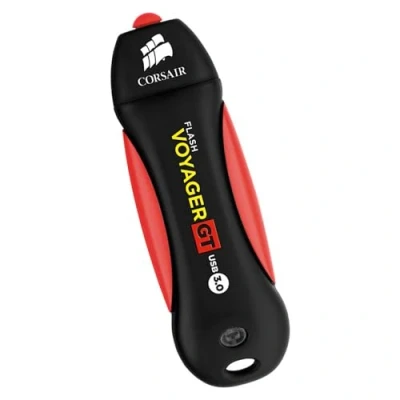 Image of Corsair Flash Voyager GT, 1 TB USB 3.0 Drive (High Performance with 3.0/USB 2.0, Durable Rubber Housing, Water Resistant, Shock Proof), Black/Red