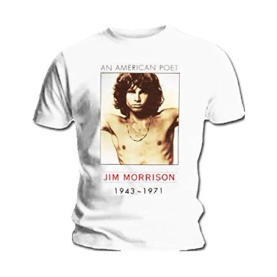 Image of Official T Shirt THE DOORS Jim Morrison American Poet Vintage M