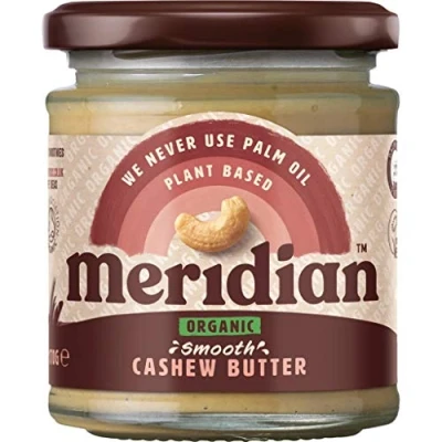 Image of Meridian Cashew Butter Smooth Organic 2 x 6 170g