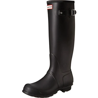 Image of Hunter Original Tall, Women&#039;s Rain Boots, Black, 3 UK