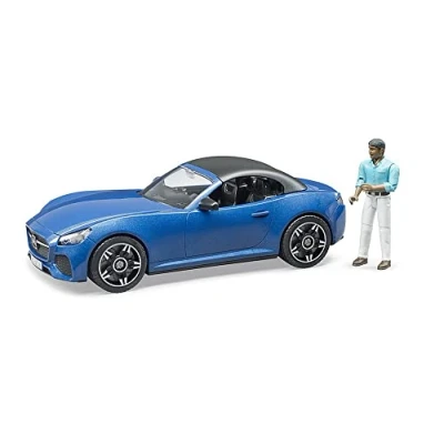 Image of Bruder Roadster with Driver Blue