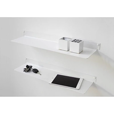 Image of TEEbooks Wall Shelves, Steel, White, 60 cm