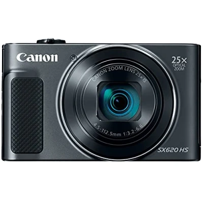 Image of Canon PowerShot SX620 HS 20.2 MP Digital Compact Camera (3 Inch Display, 25 x Optical Zoom, Wi Fi, NFC, Full HD Video) Black (Renewed)