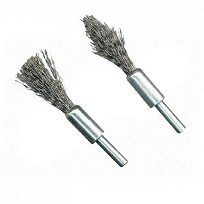 Image of Silverline Steel De Carb Brush Set 2pk 6mm Shank