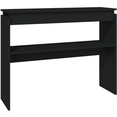 Image of vidaXL Console Table Black 102x30x80 cm Engineered Wood