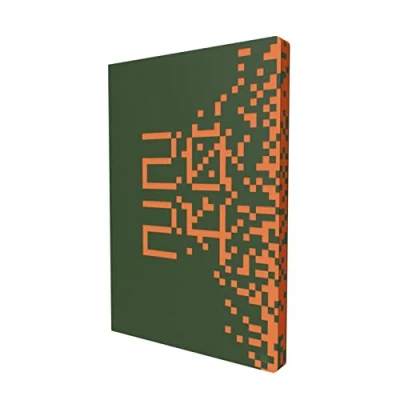 Image of Collins Coda 2024 Diary A5 Week to View Lifestyle Planner and Organiser for Office, Work, Personal Home January December Weekly Green E CO153.52 24